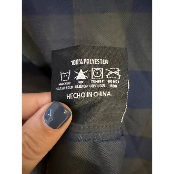 Dixxon Flannel Co. O-Dark-30 Navy Plaid Flannel Shirt S - Picture 4 of 7